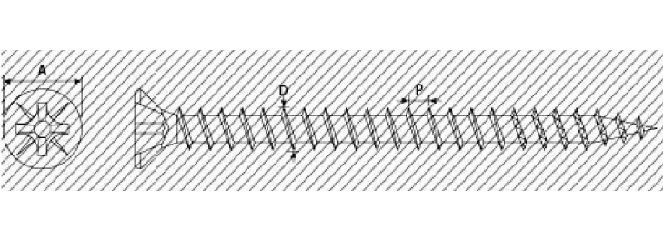 A1Q. VITI TRUCIOLARI TSP ZINCATE - 05052