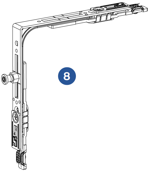 FF19. Rinvio d'angolo ribalta soglia fungo lungo L140 RS - 1113170