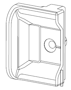 FF41. Cerniera a scomparsa (rostro) per seconda anta
