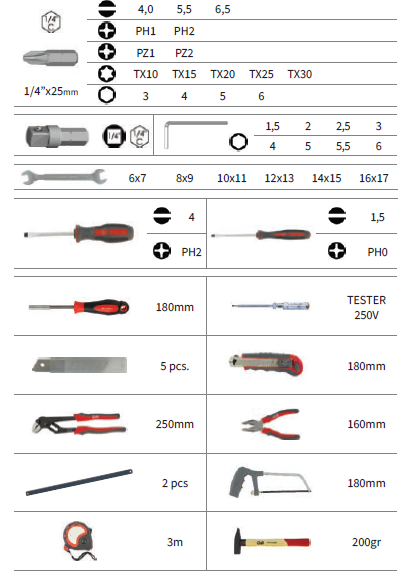 B2. VALIGETTA ASSORTIMENTO 50pz