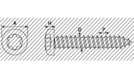 A1N. VITI AUTOFILETTANTI TC TX zincate - 79816