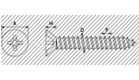 A1M. VITI AUTOFILETTANTI TSP NERE - 79820