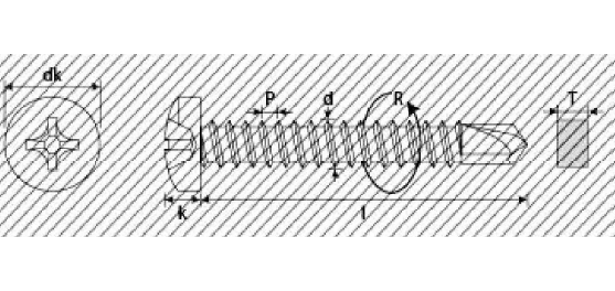 A1P. VITI AUTOFORANTI TC NERE - 81180