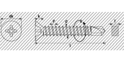 A1O. VITI AUTOFORANTI TSP ZINCATE - 81190