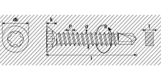 A1O. VITI AUTOFORANTI TSP TX ZINCATE - 81196
