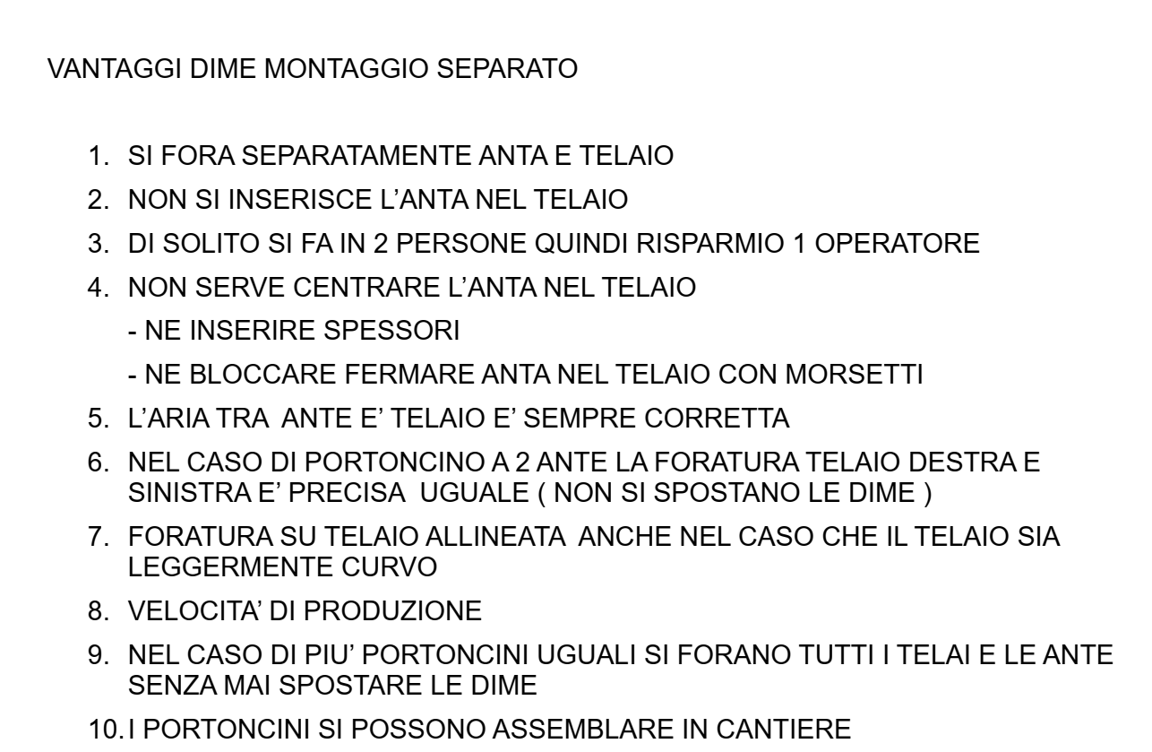 A2. DIMA UNICA PER CERNIERE IN CAVA SU ASTA (4PEZZI)