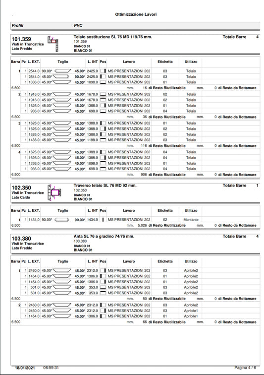A3. SOFTWARE - OTTIMIZZAZIONE TAGLIO