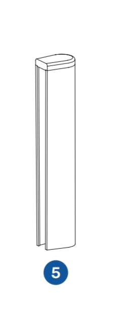 FF44. Copricerniera oro