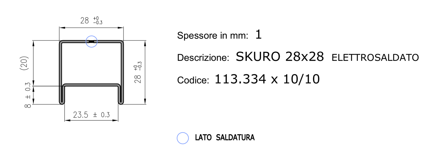 Rinforzi per profili SKURO