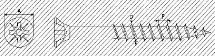 A1Q1. VITI TRUCIOLARI TESTA RIDOTTA 4x30 (1000) - 05142
