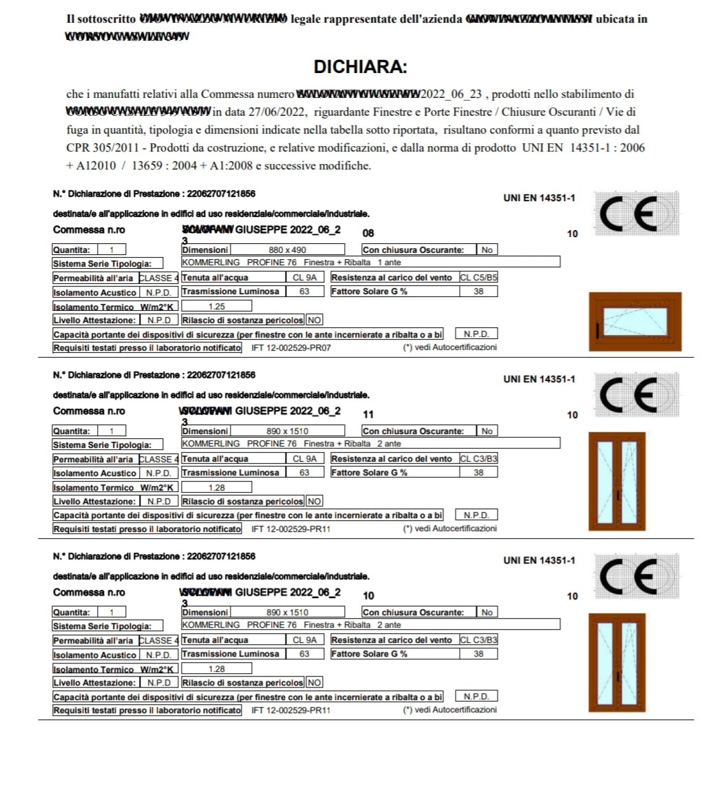 A3. SOFTWARE - CERTIFICAZIONI (e TRASMITTANZA TERMICA)