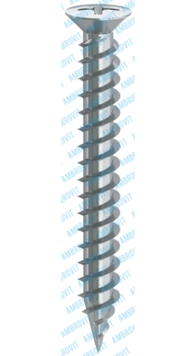 A1B. VITI AUTOFILETTANTI PVC TSP PH con filetto a 2 principi di recupero 4.8x38 (1000) - 01030 (AMBROVIT)