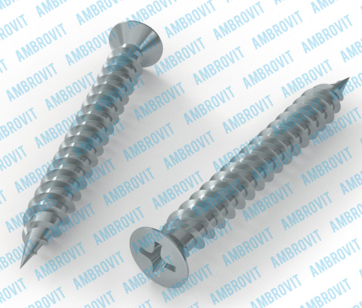 A1B. VITI AUTOFILETTANTI PVC TSP PH con filetto a 2 principi di recupero 4.8x38 (1000) - 01030 (AMBROVIT)
